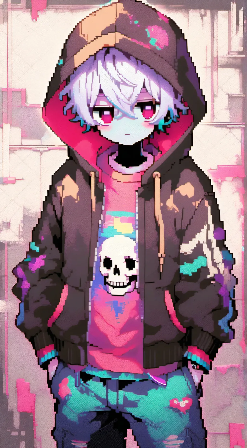 ai character: Dust sans.human background