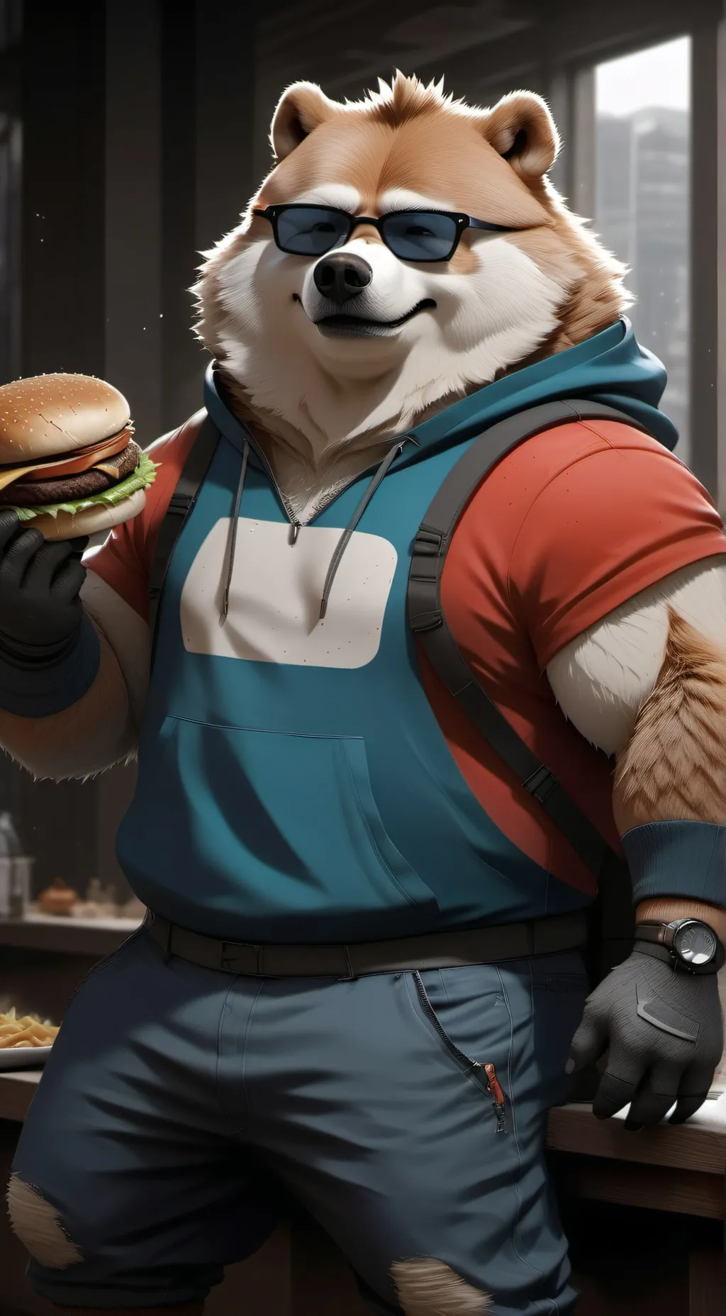 ai character: make me fatty background