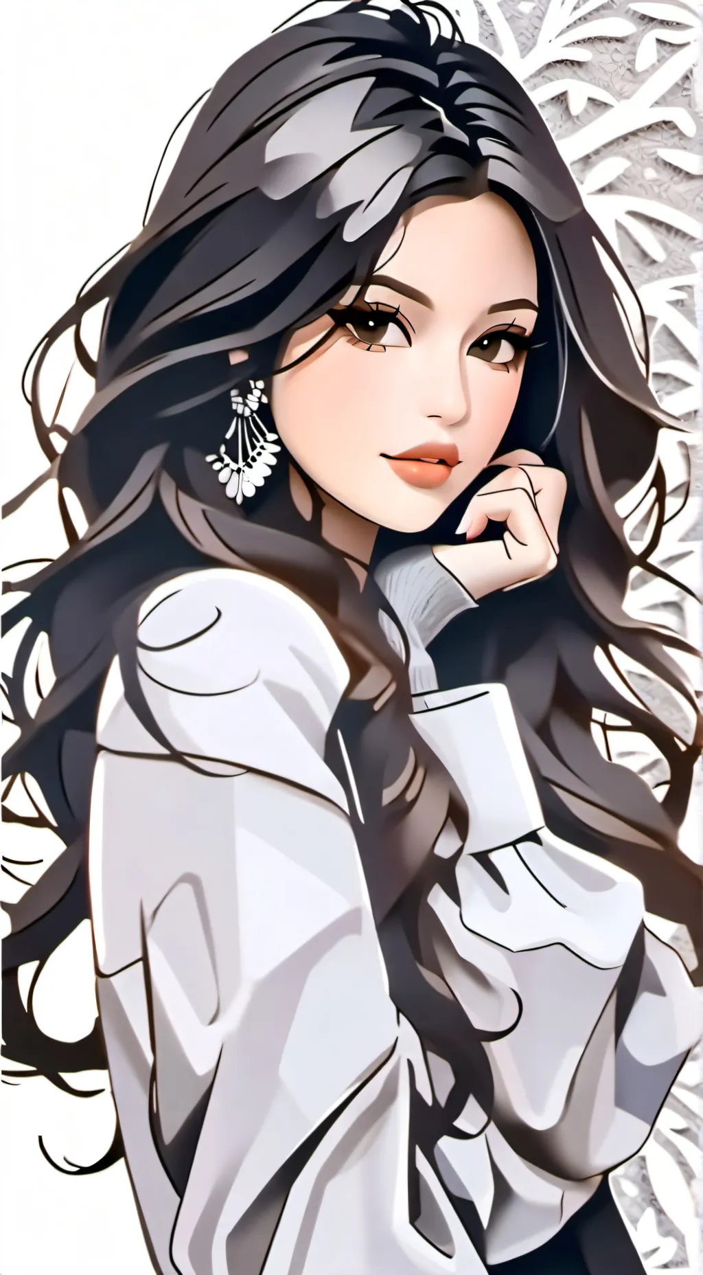 ai character: Selena Gomez background