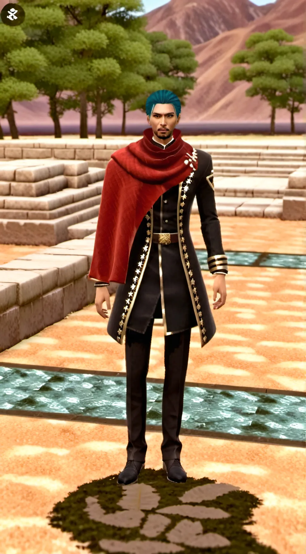 ai character: hb goesha teenager background