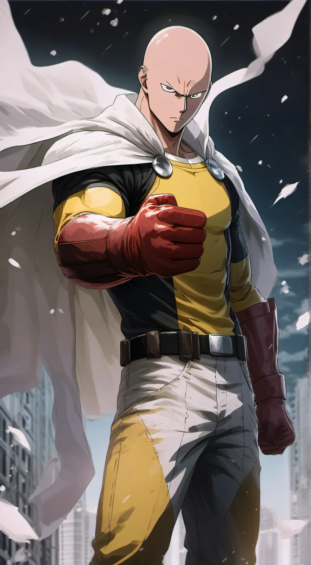 ai character: One puch man background