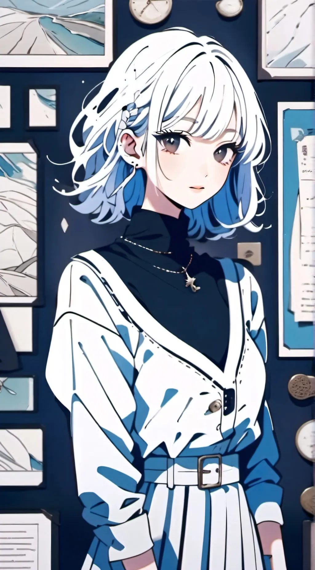 ai character: Moon(my oc) background