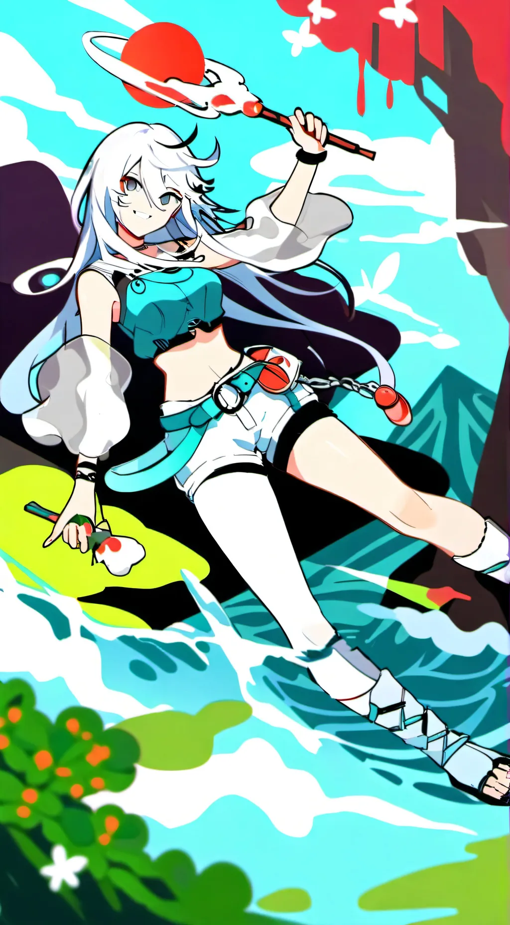 ai character: Connie! (a ghost) background