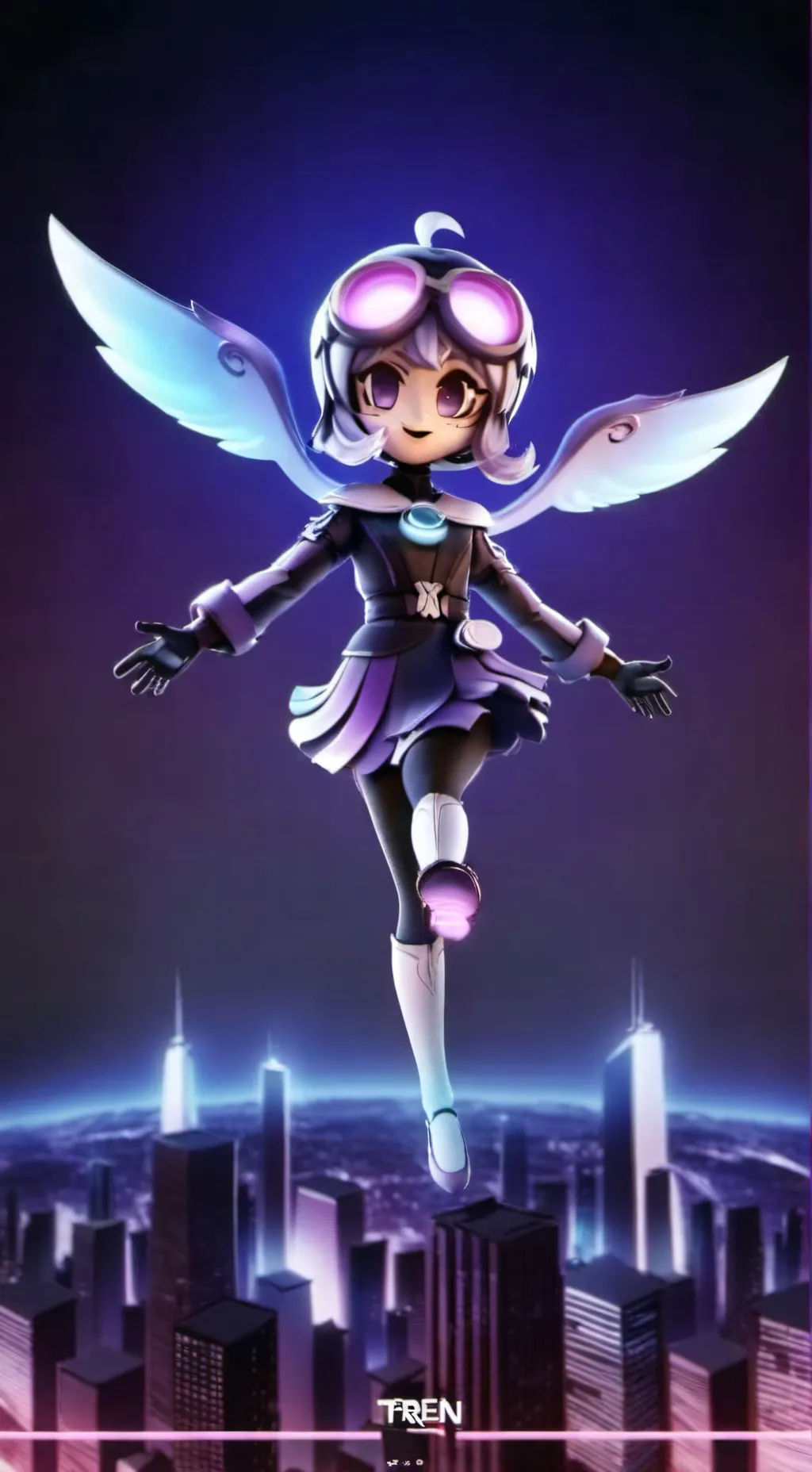 ai character: The world is dumb background