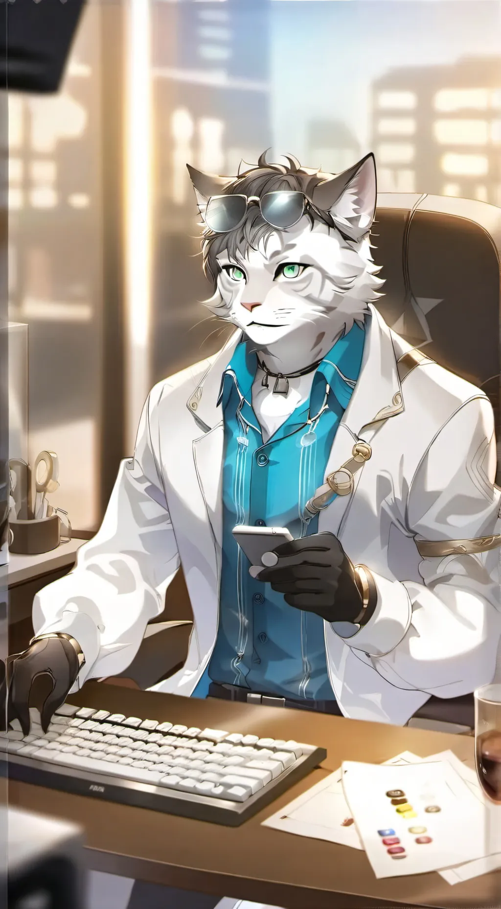 ai character: el gato 🧠   background