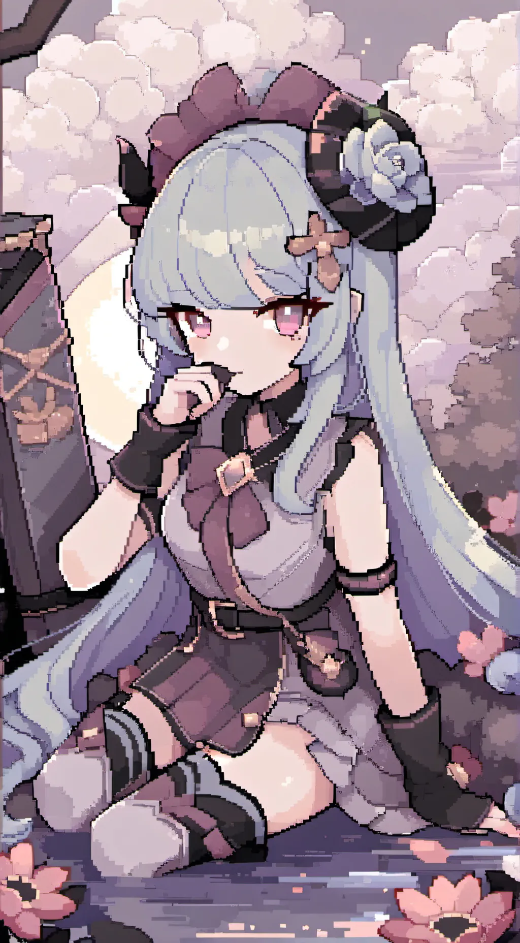 ai character: Winter background