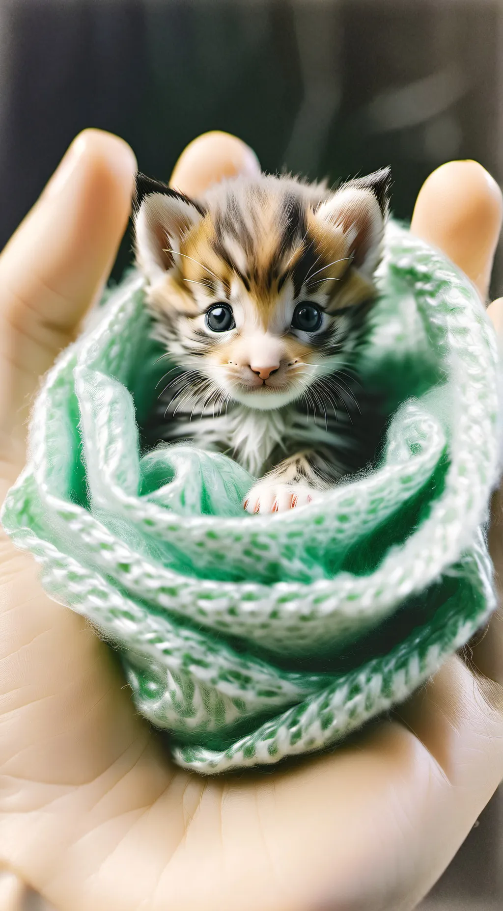 ai character: Newborn kitten background