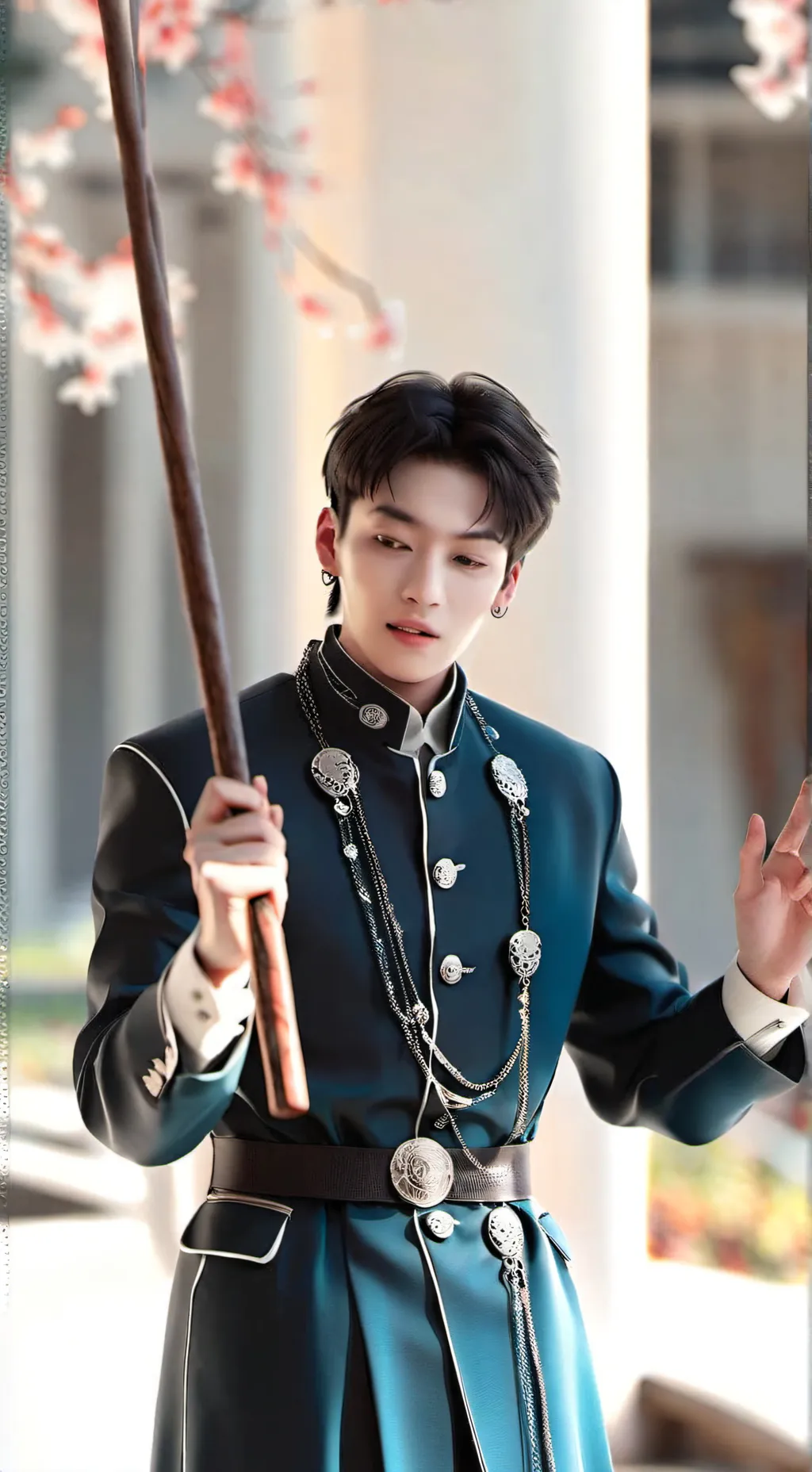 ai character: Jungkook BTS  background