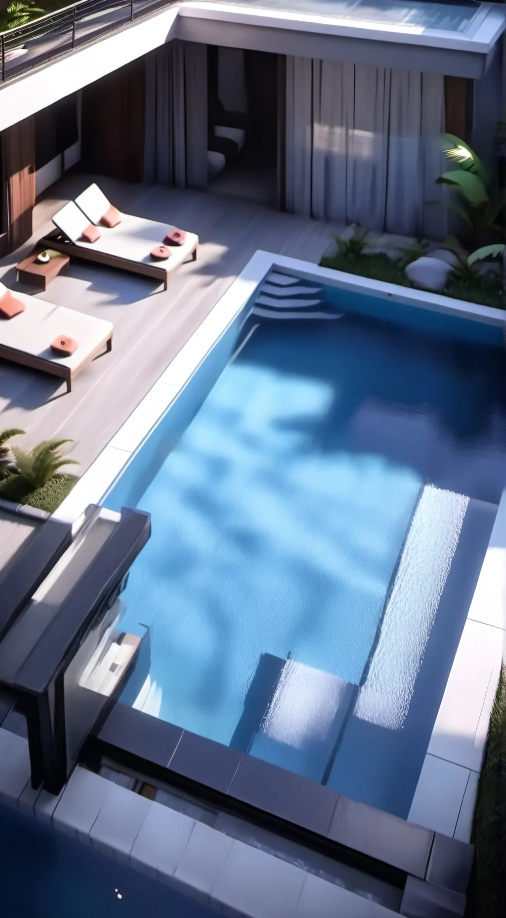 ai character: Hogwarts pool background