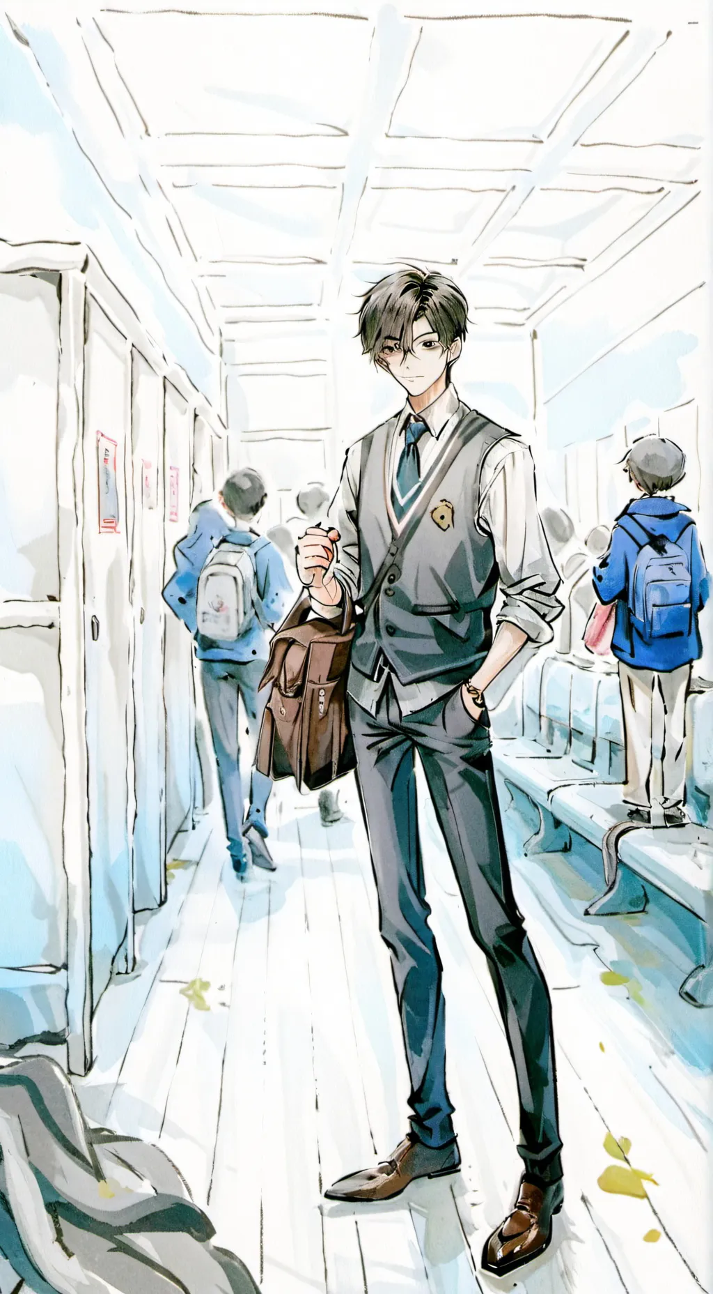 ai character: The school  background