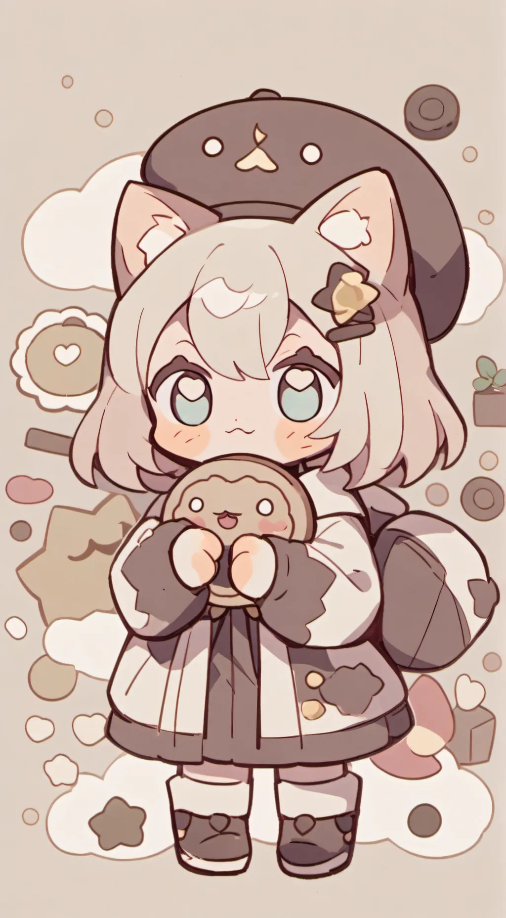 ai character: Cookie kit background