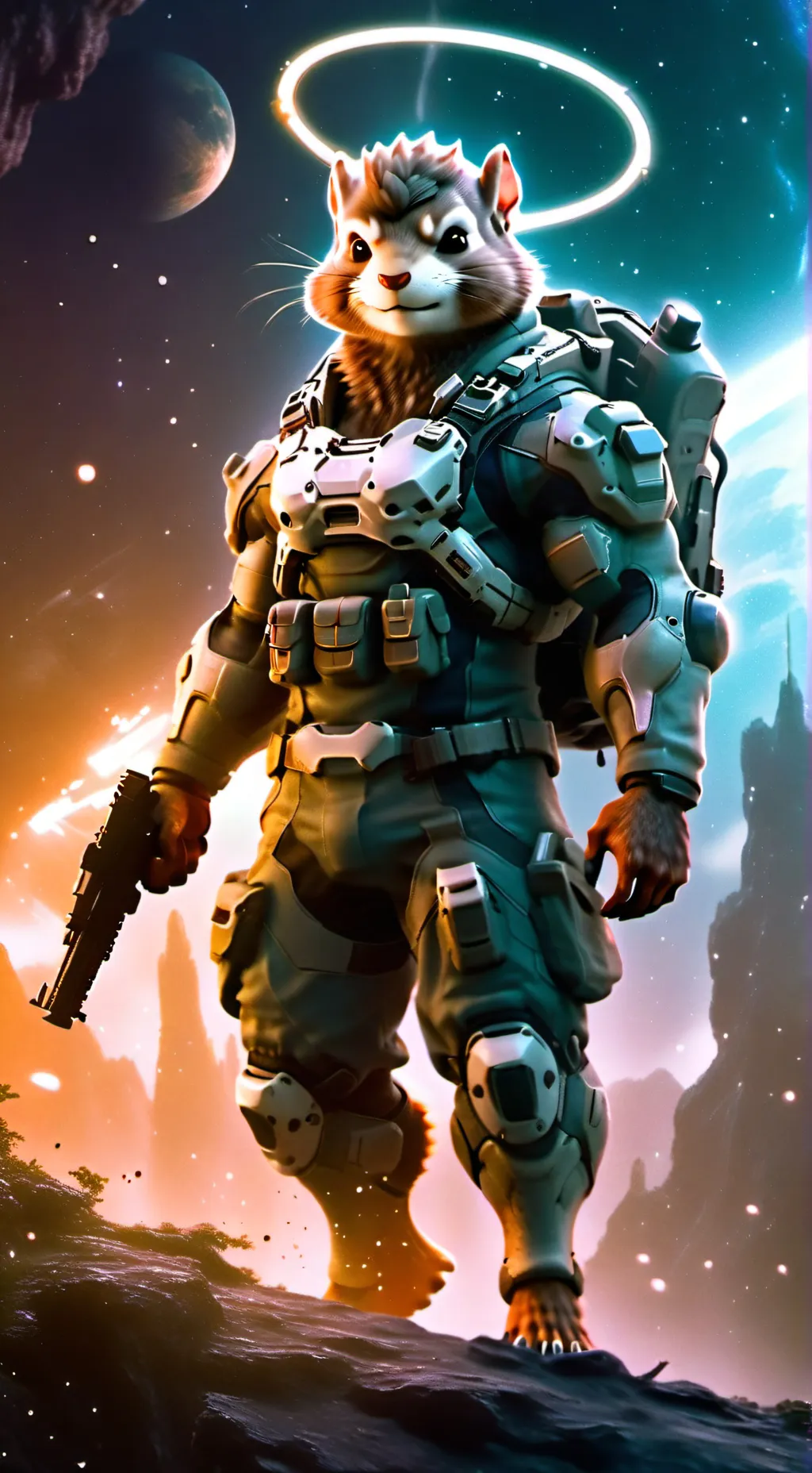 ai character: Captain Nova  background