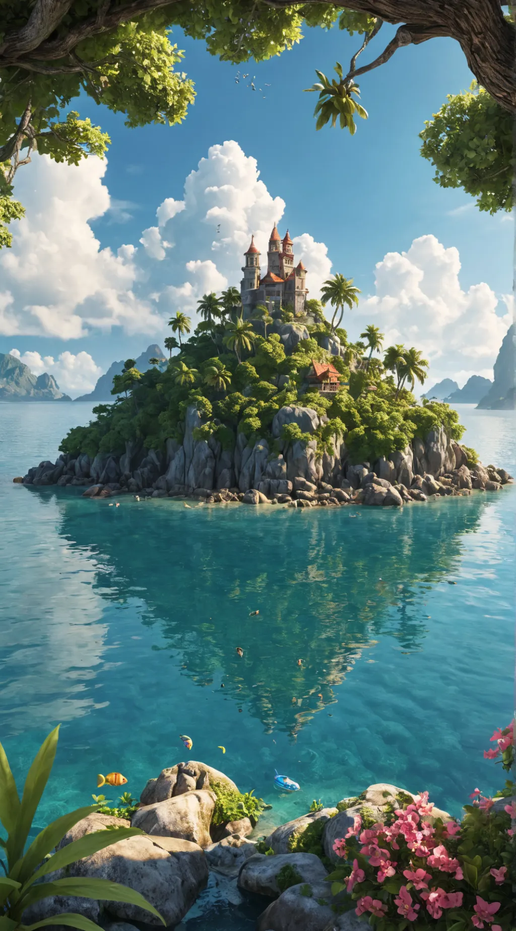 ai character: Sc on island background