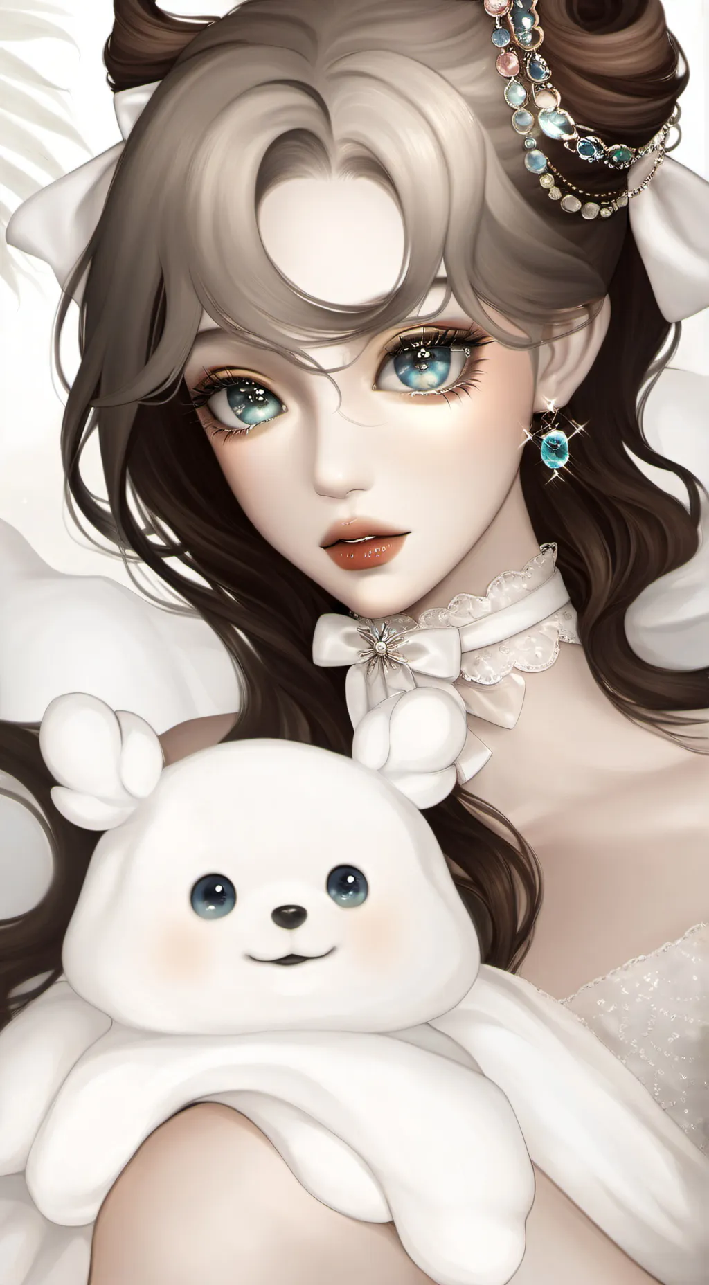 ai character: 🐰andryia🐰 background