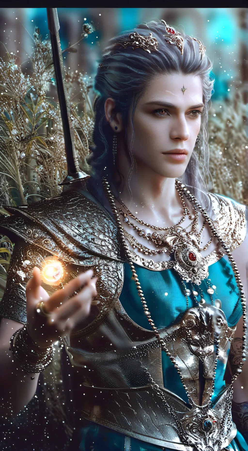 ai character: Justin  background