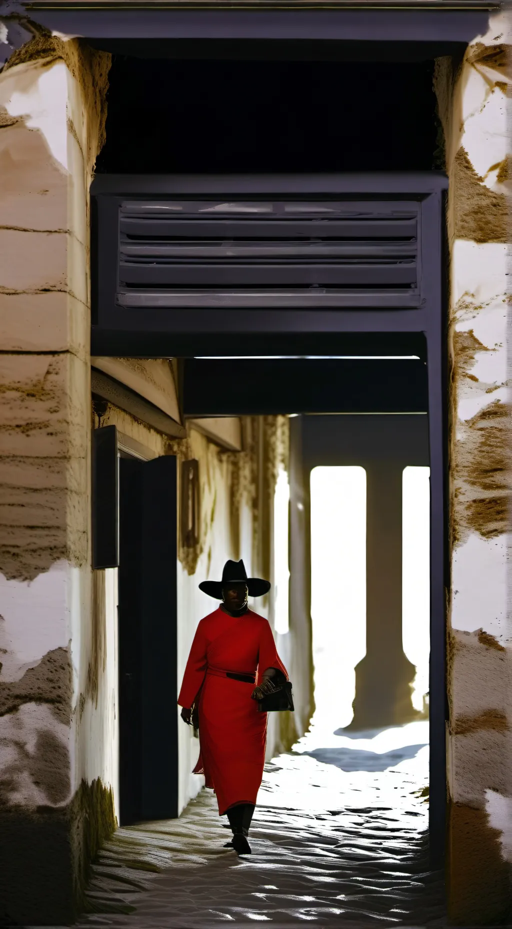 ai character: Black background