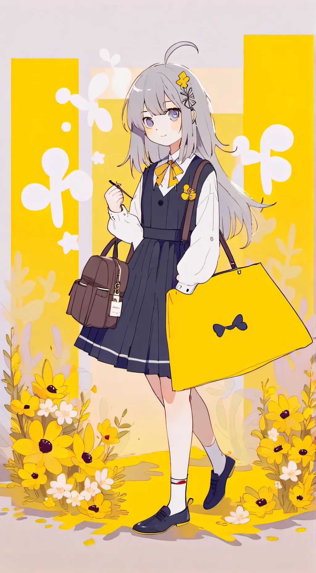 ai character: only girls school background