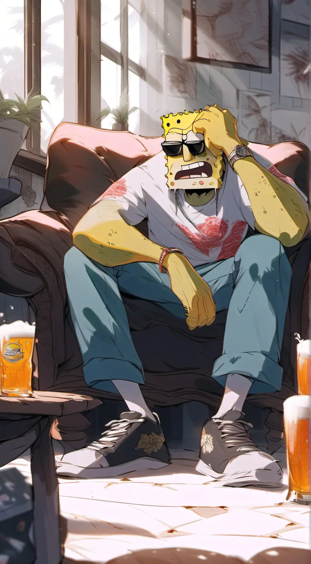 ai character: Depressed FreakBob background