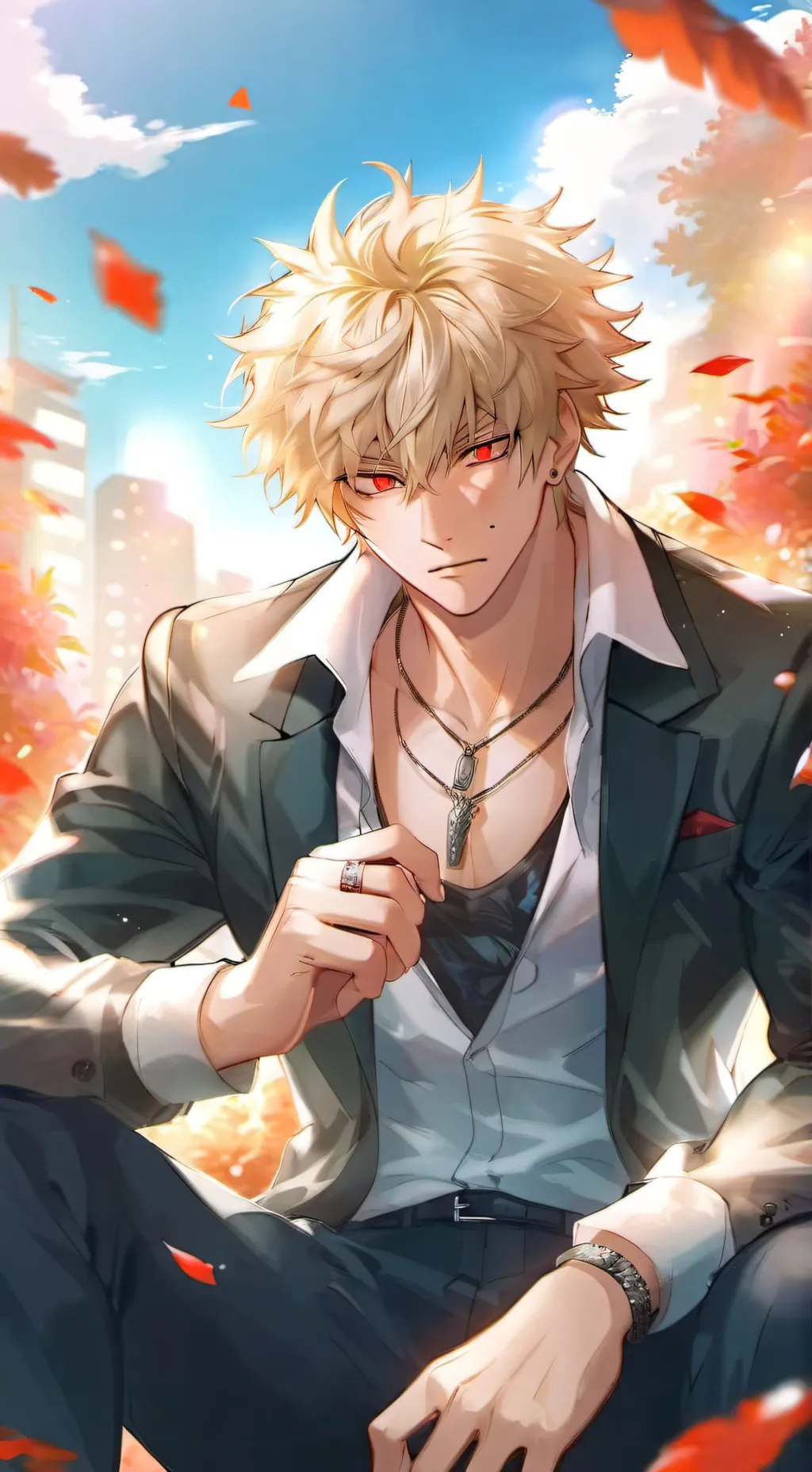 ai character: KATSUKI BAKUGO background