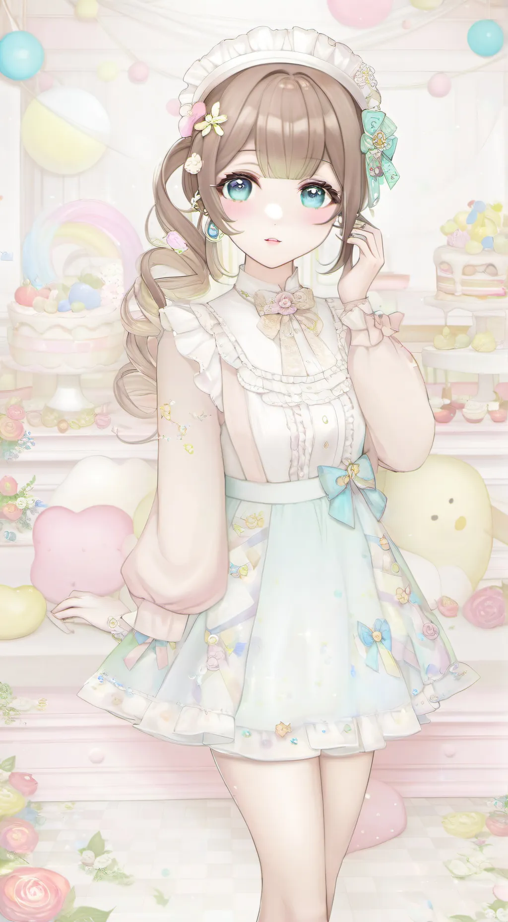 ai character: Leena  background