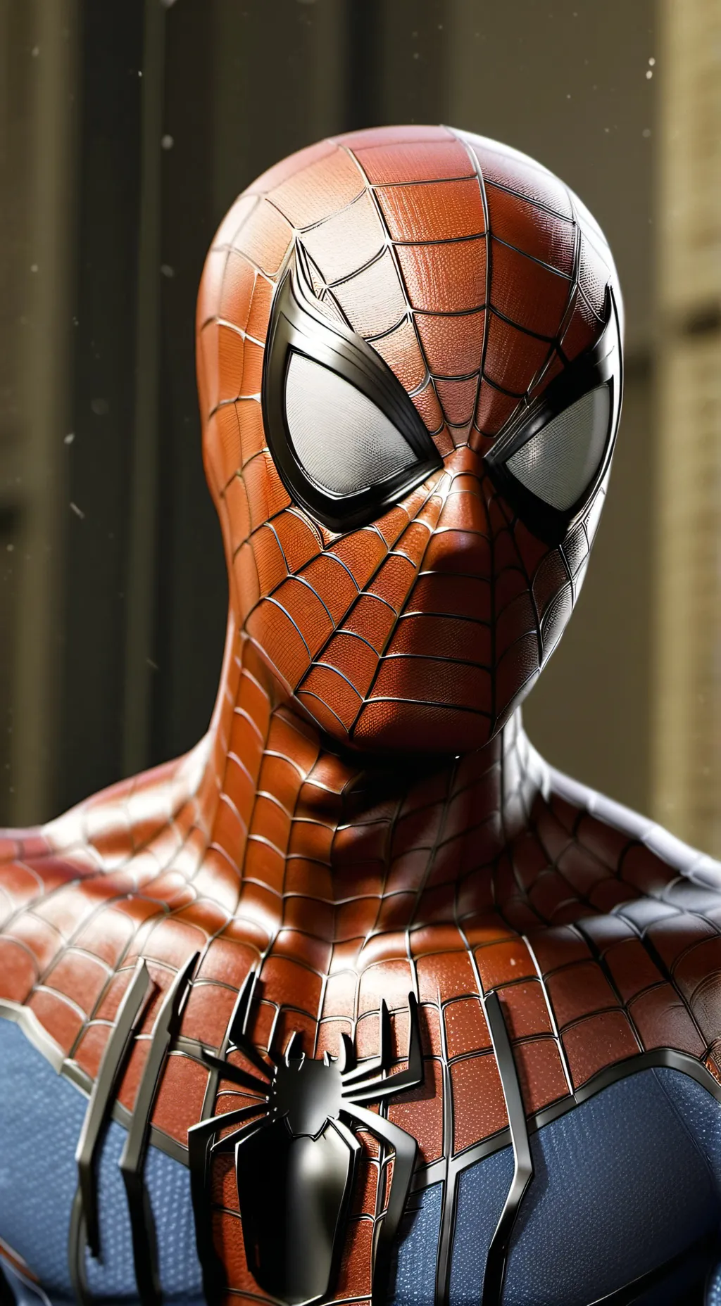 ai character: Spiderman  background