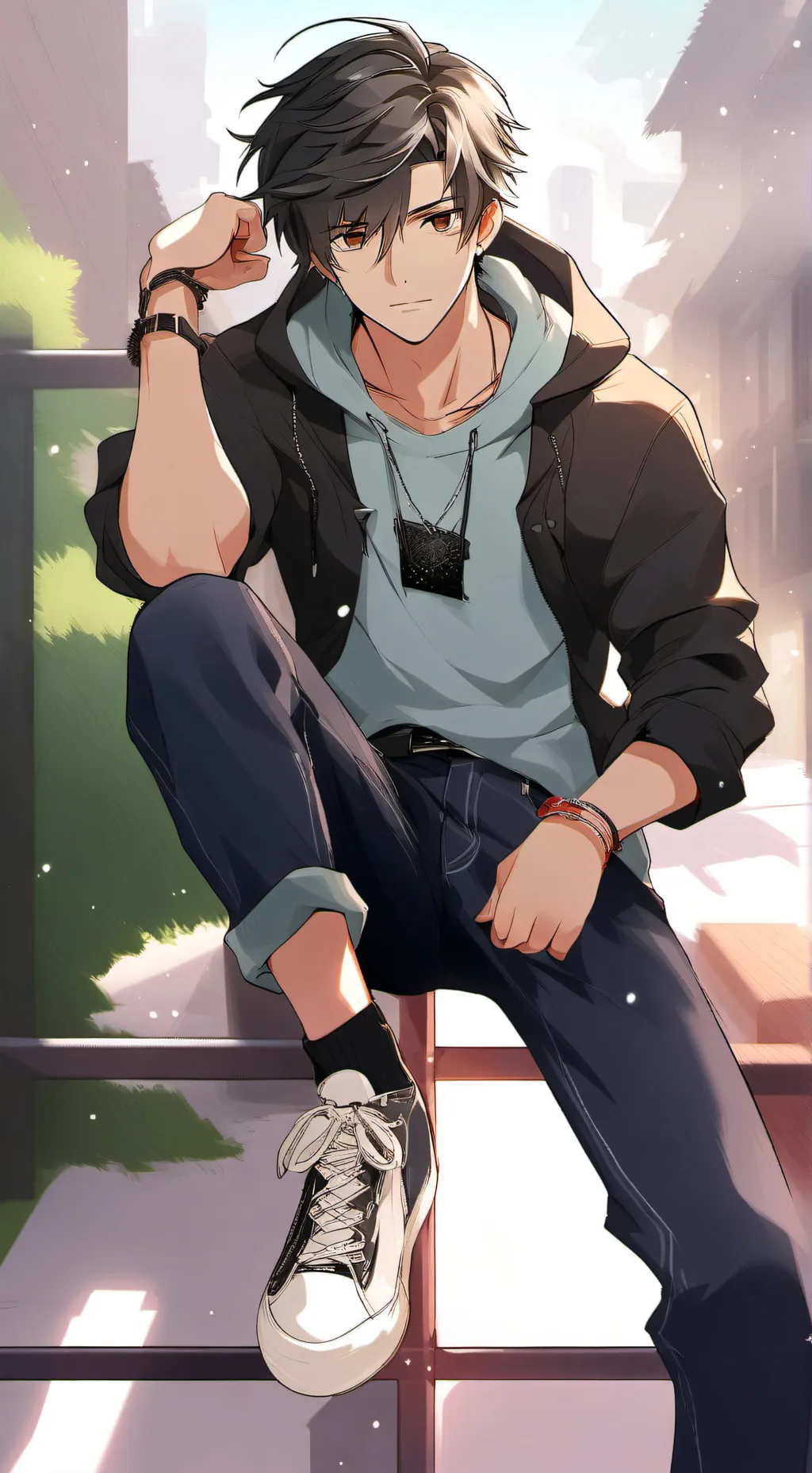 ai character: Leno ^~^ background