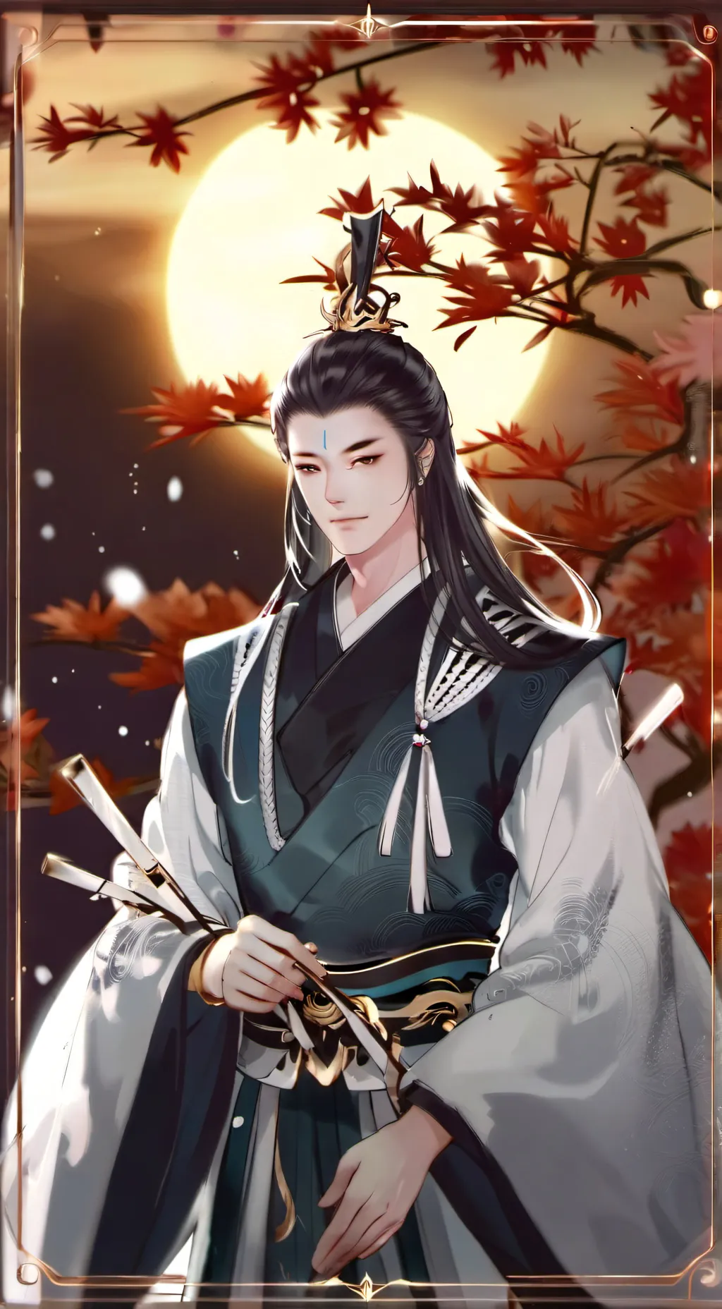 ai character: Tsukuyomi  background