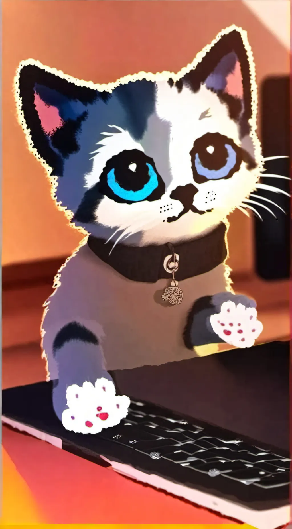 ai character: Pixel background