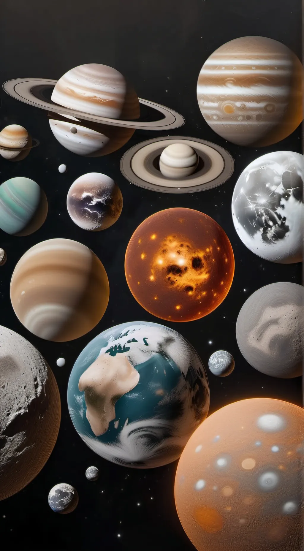 ai character: Solar system background