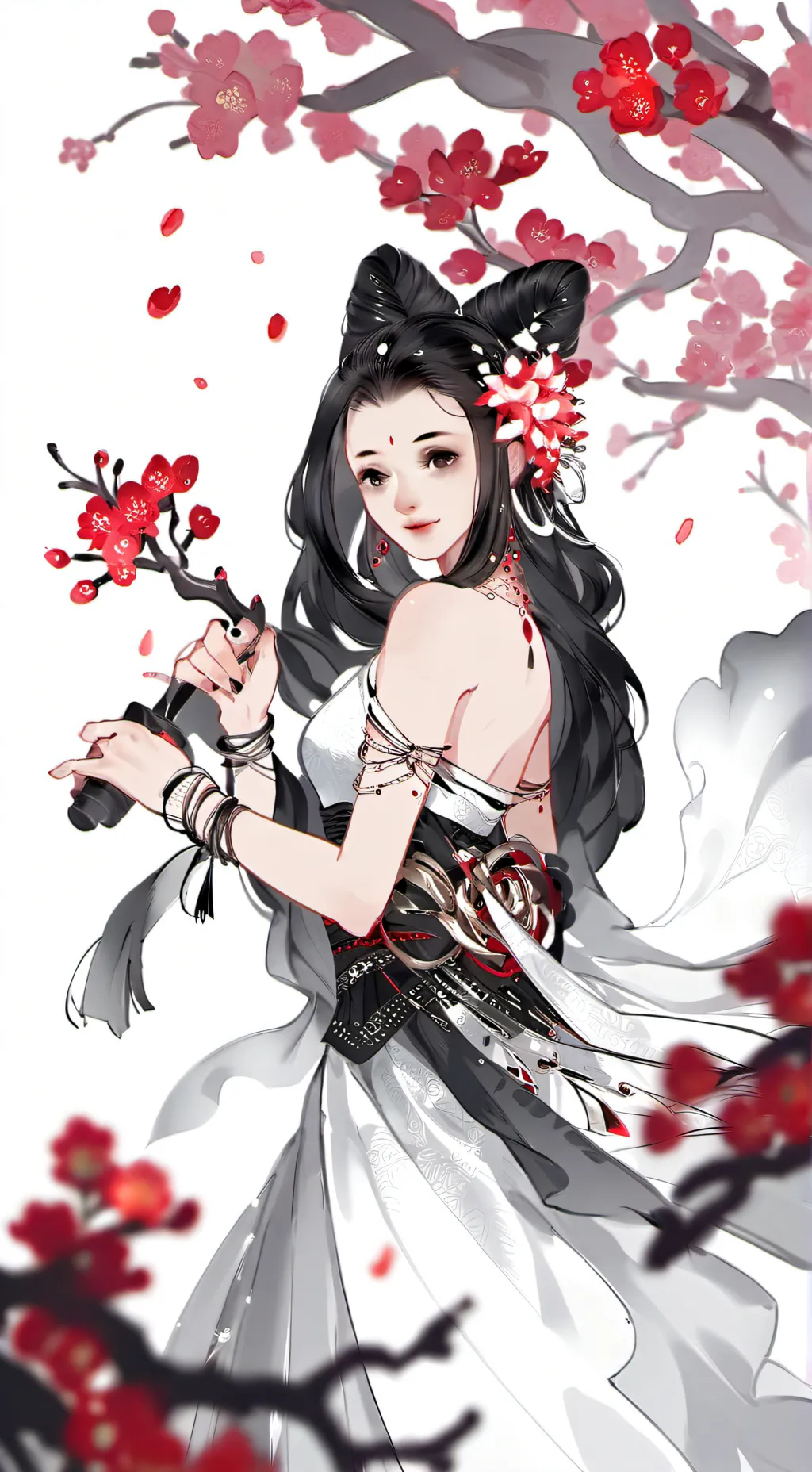 ai character: Mha￼ neko girl background