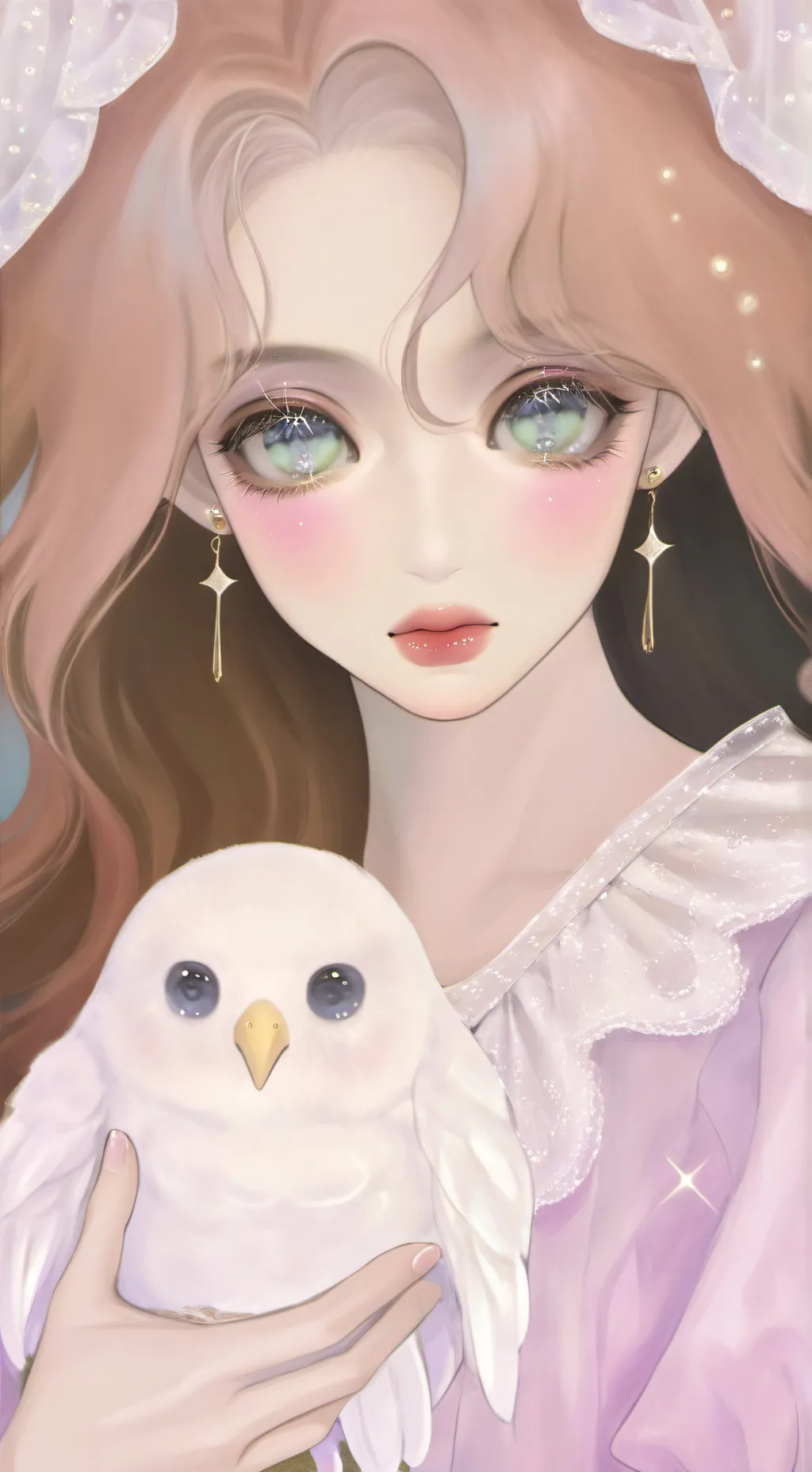 ai character: Jjk love eyes background