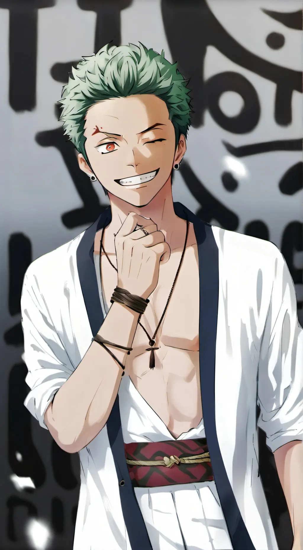 ai character: Zoro background