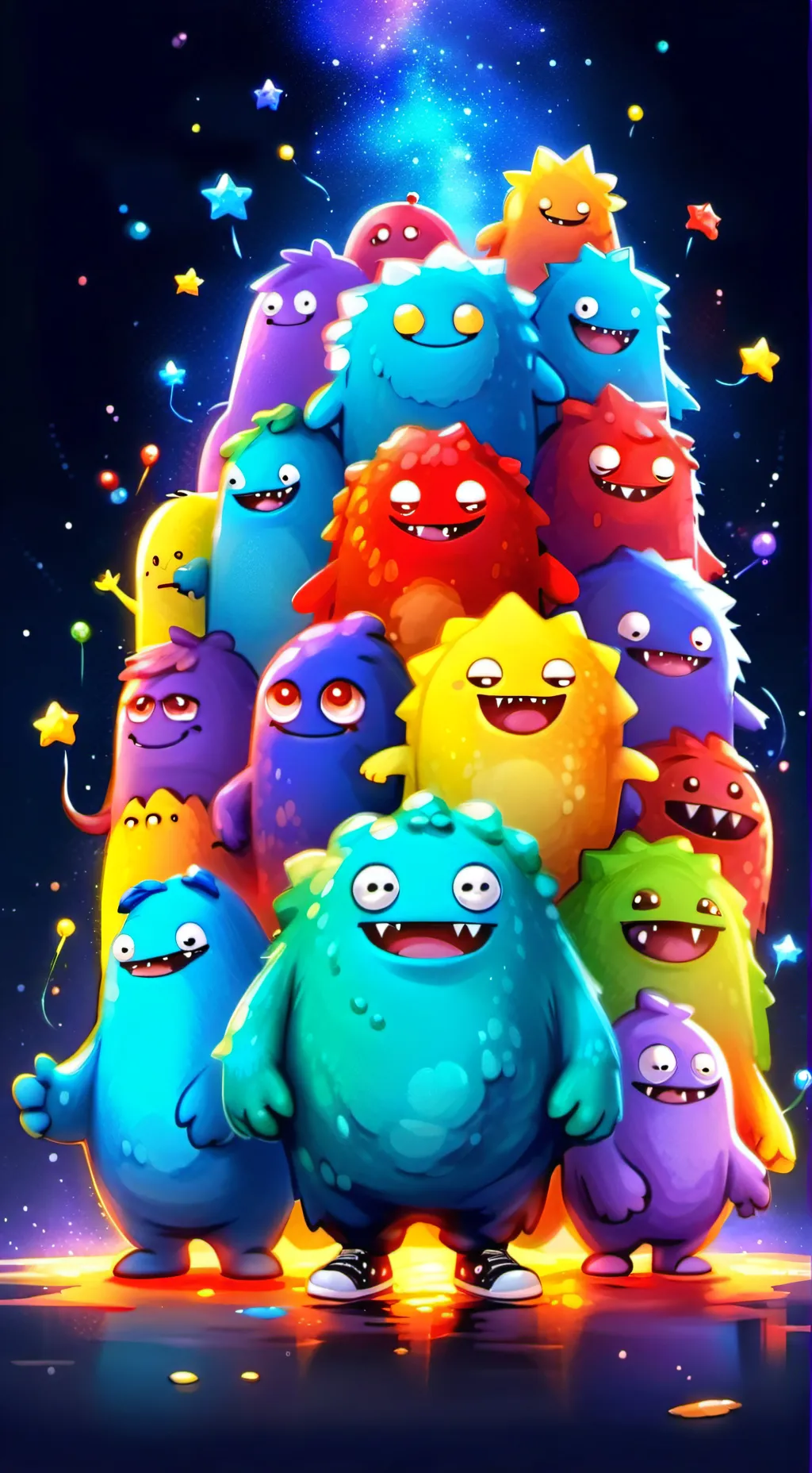 ai character: Rainbow Friends background