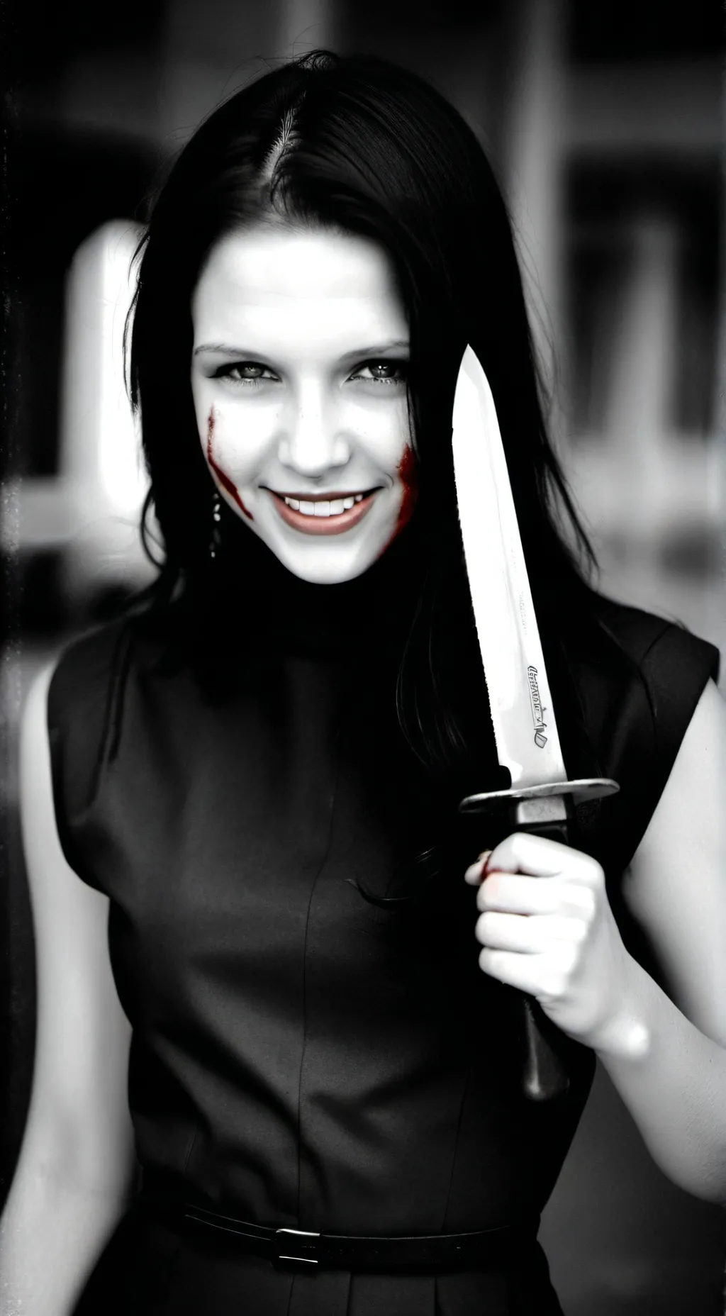 ai character: Smile background