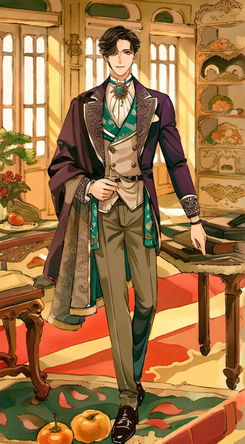 ai character: William afton 2.0 background