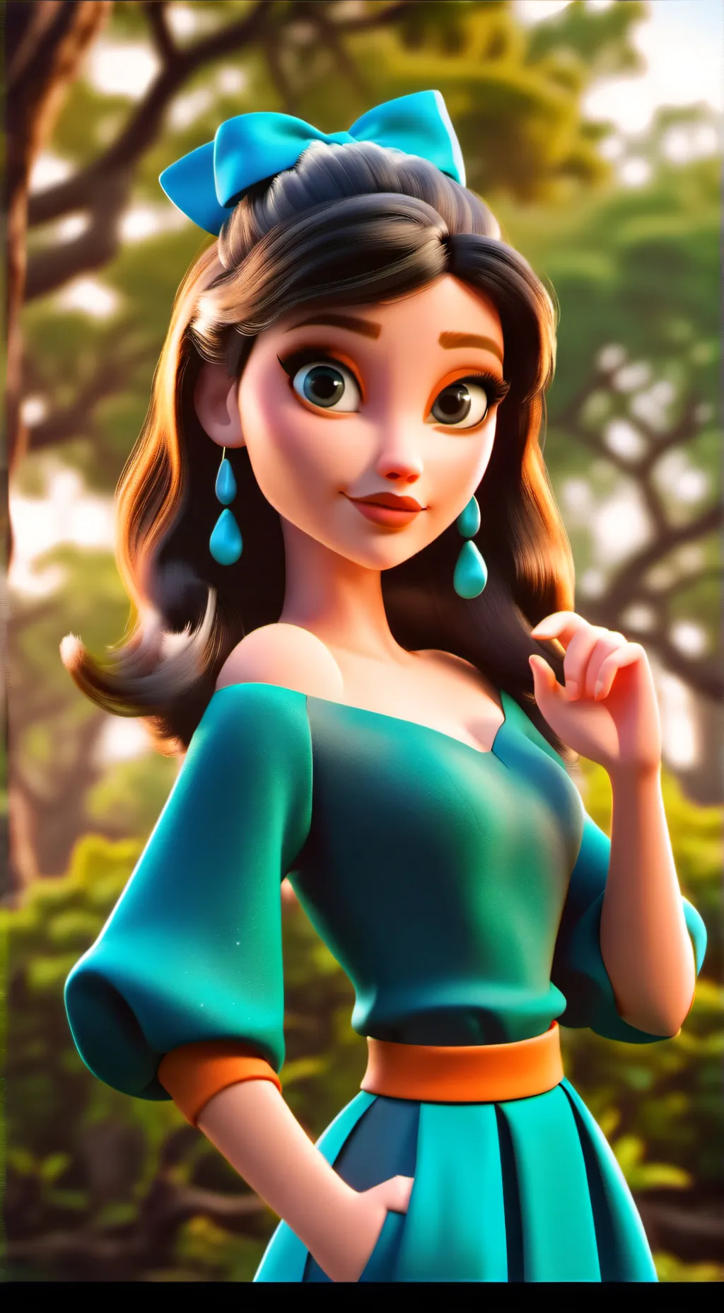 ai character: Ariana background