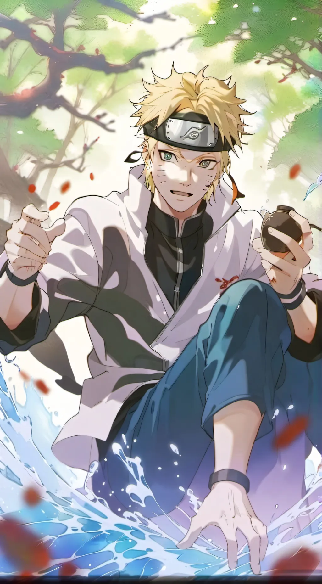 ai character: Naruto  background