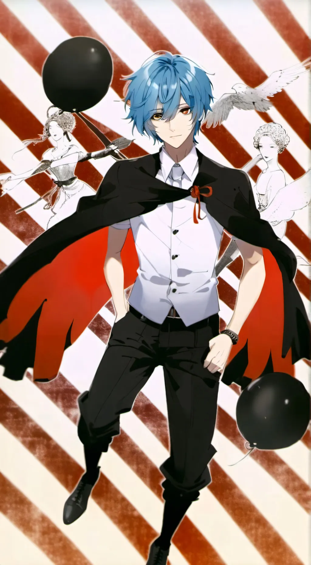 ai character: sans background