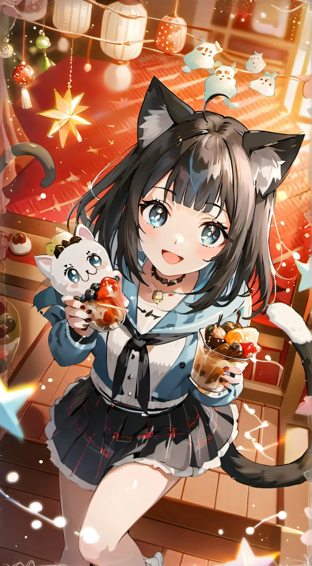 ai character: Misty the Cat Spirit background