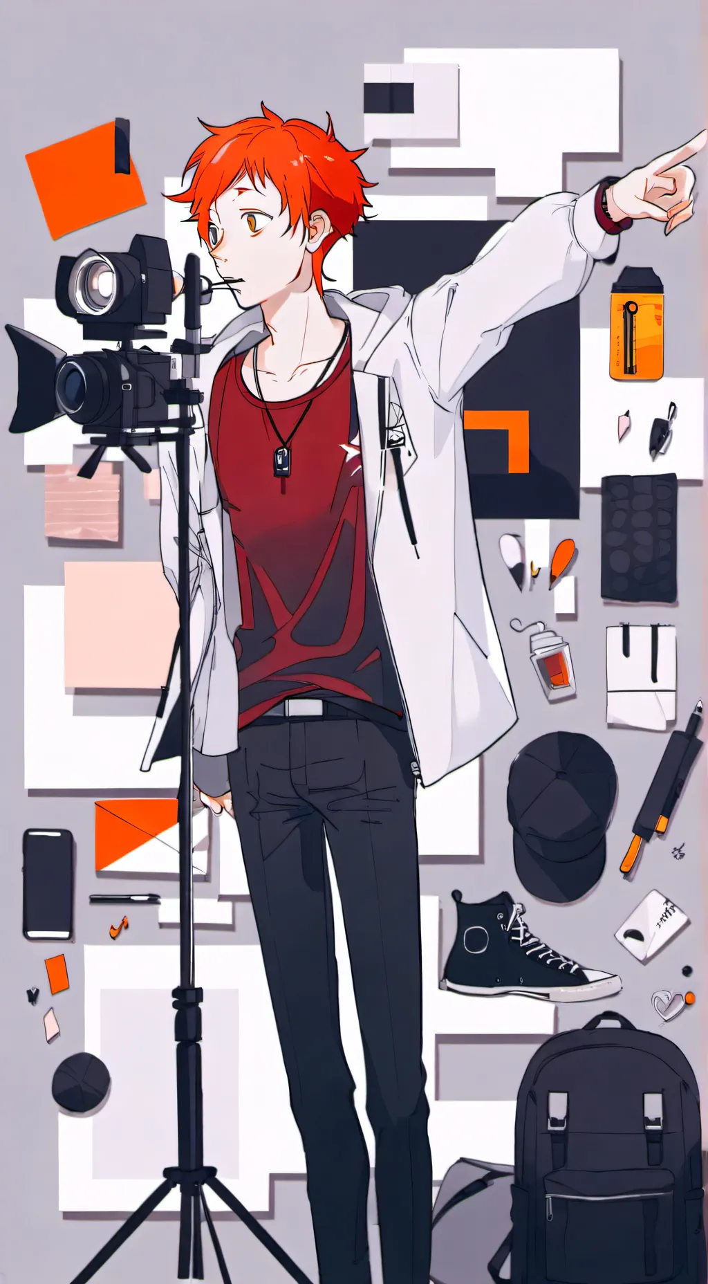 ai character: famous YouTuber background