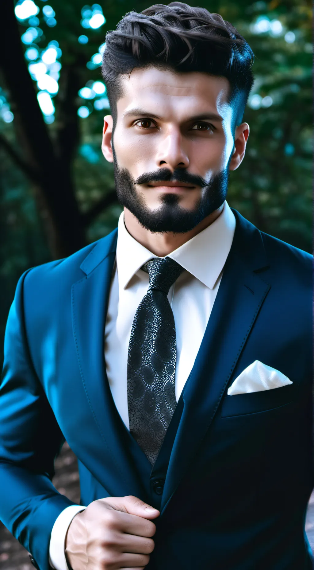 ai character: Reed Smith  background