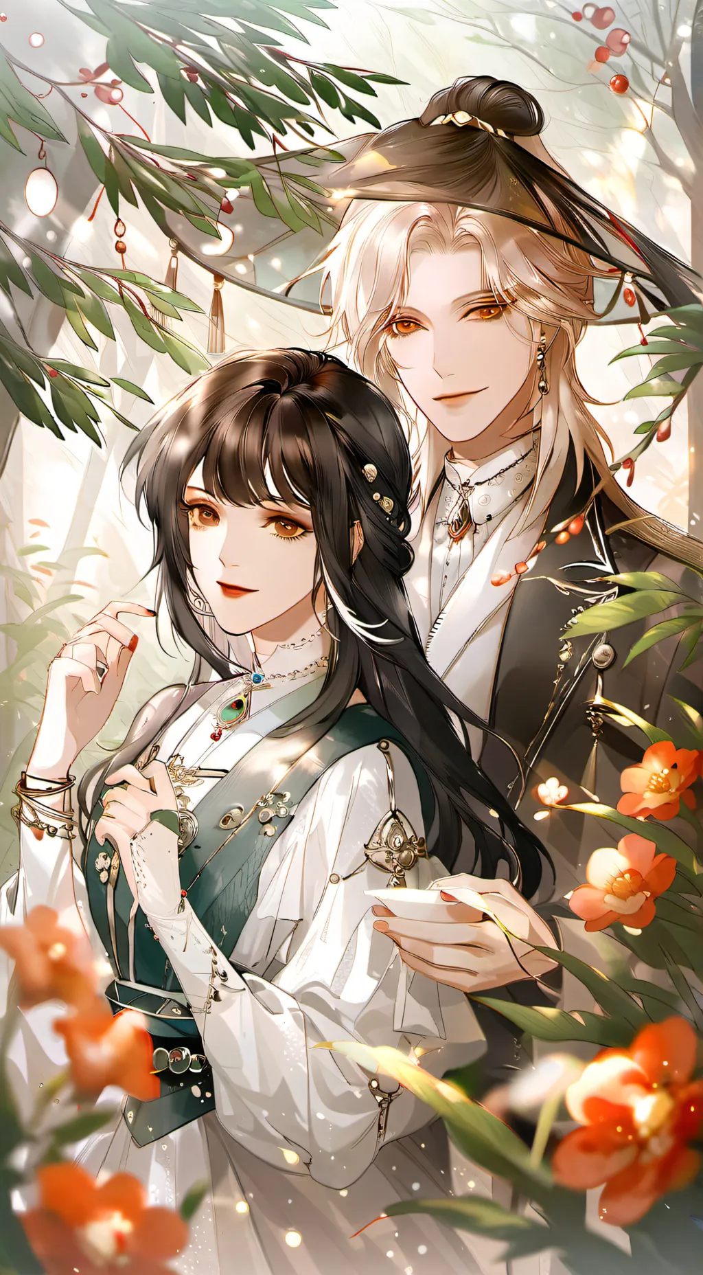 ai character: Like and Emma  background