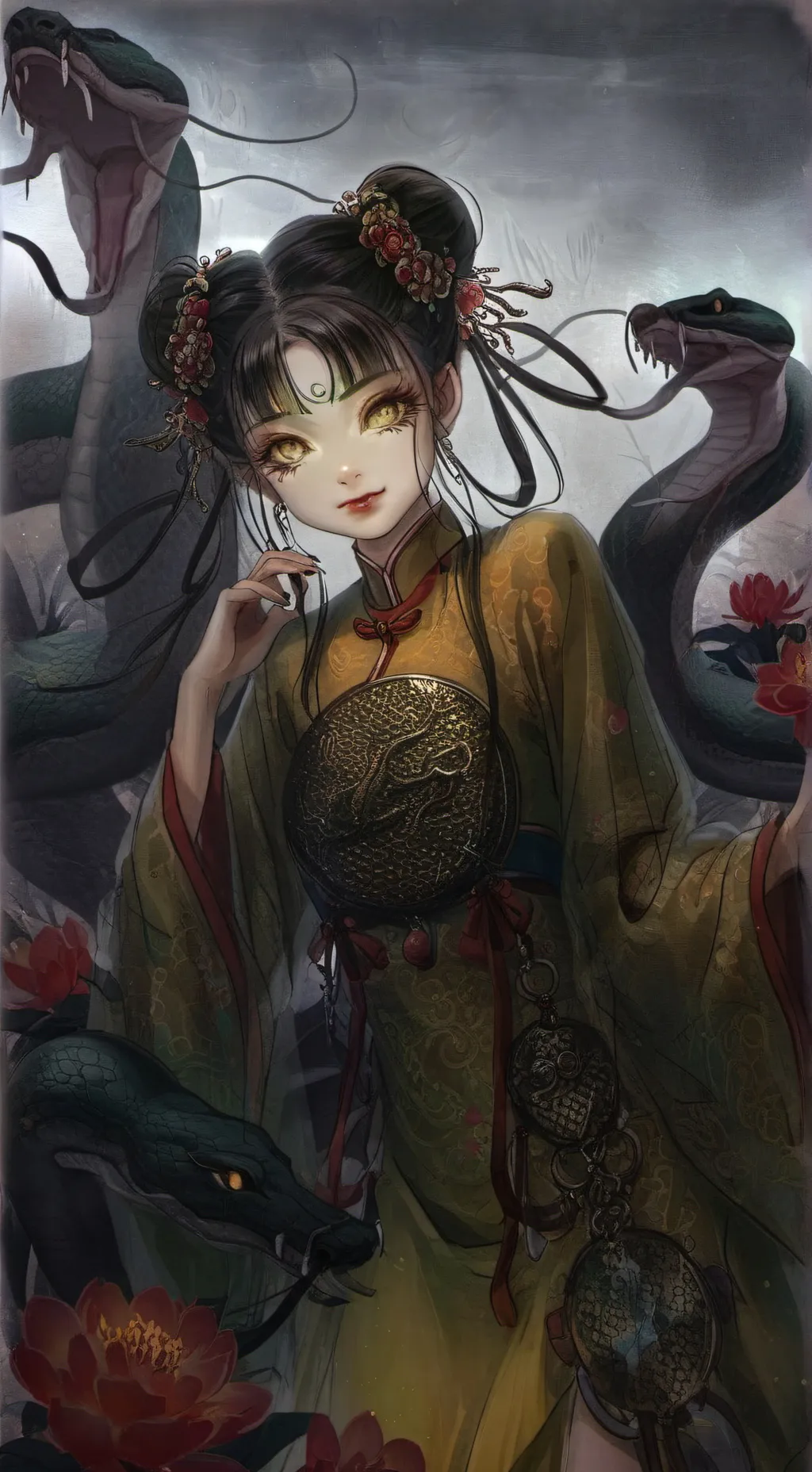 ai character: 洒涵 (Sǎ Hán) background