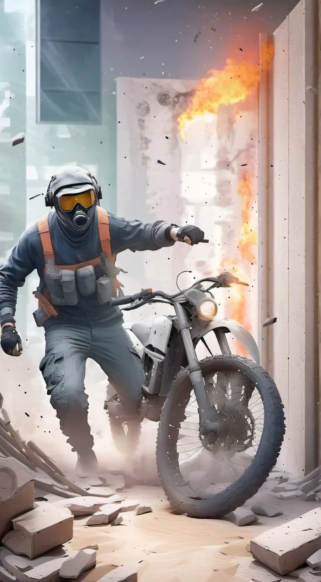 ai character: Rage Room background