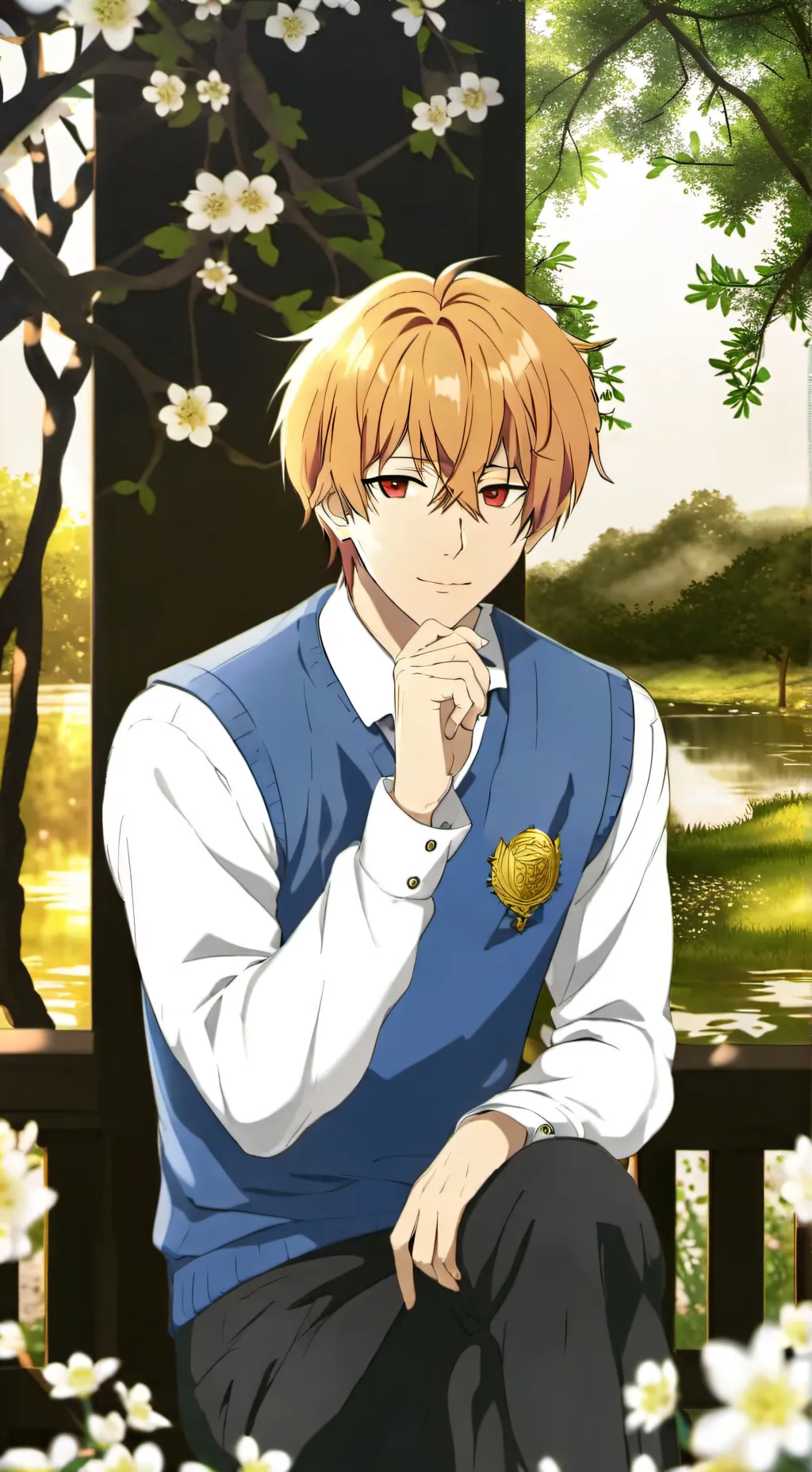 ai character: Kyo (true form) background