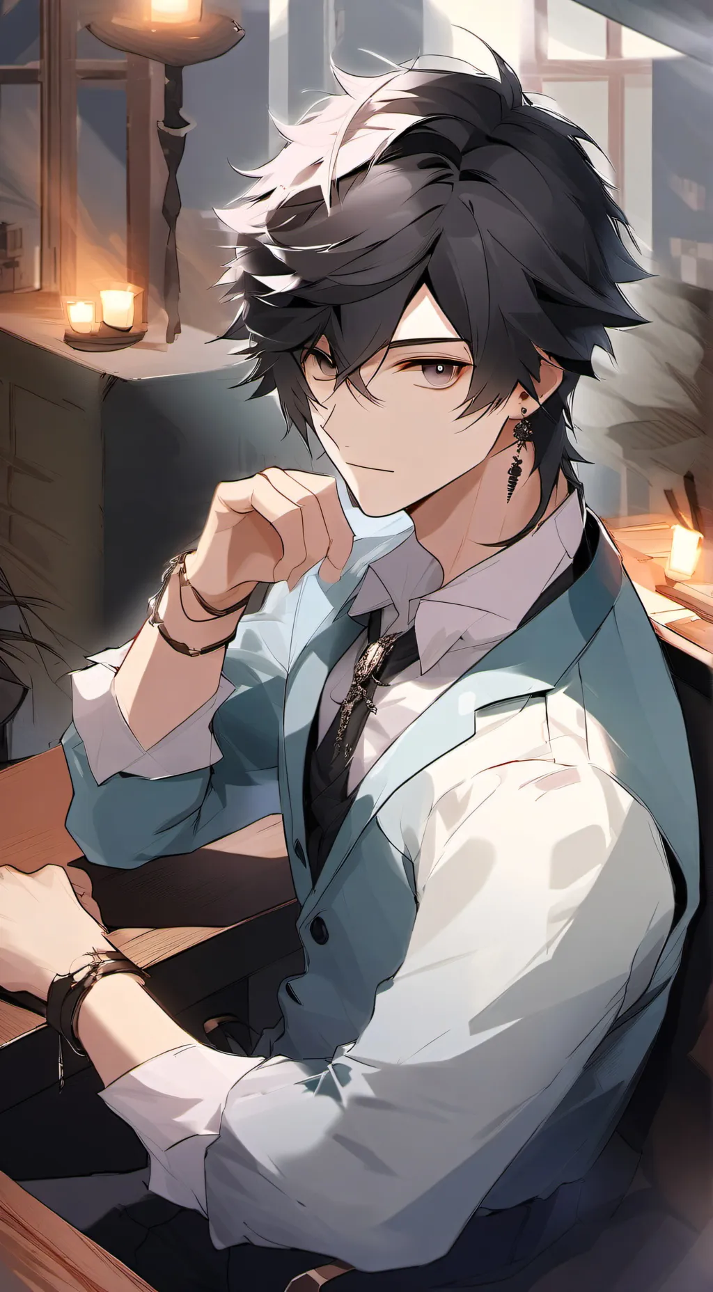 ai character: Kirito  background