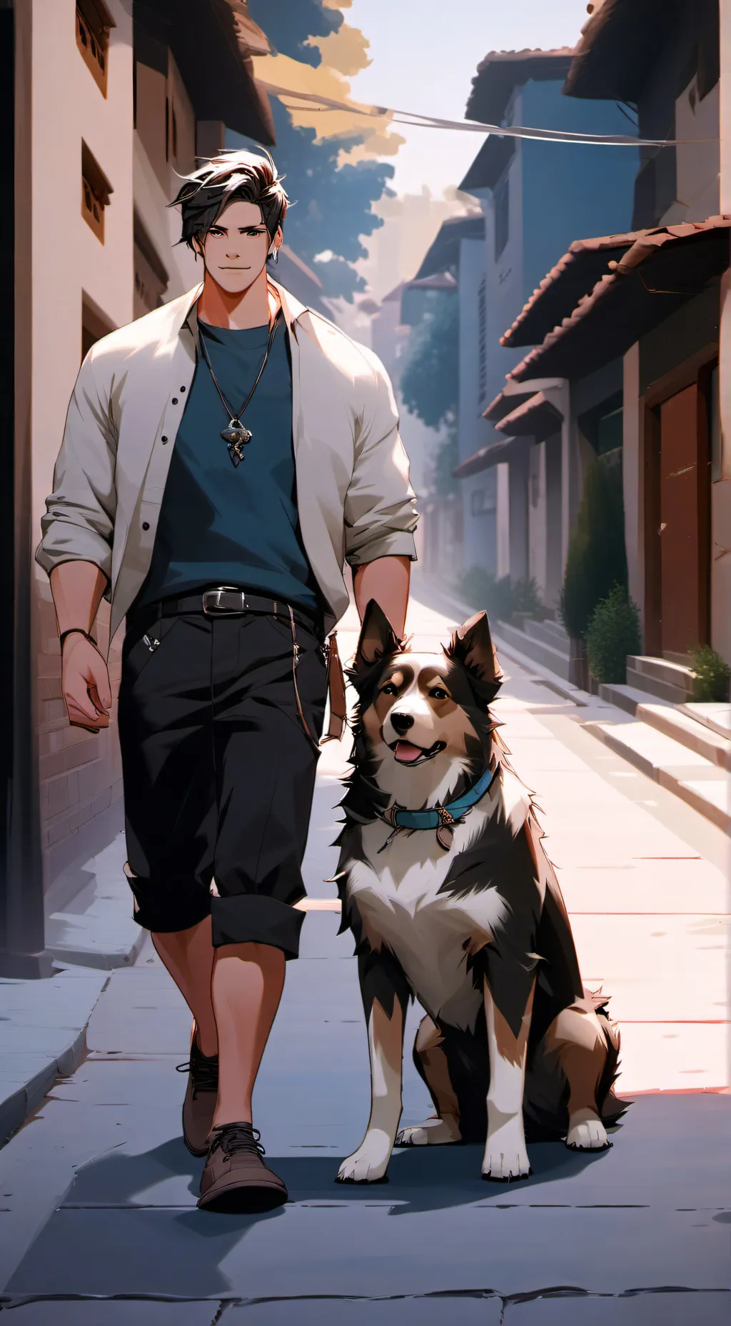 ai character: Leonardo background