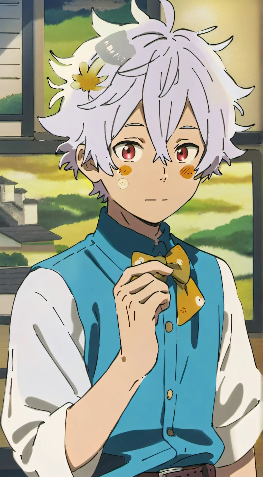 ai character: Todoroki🤍❤️🤍❤️ background