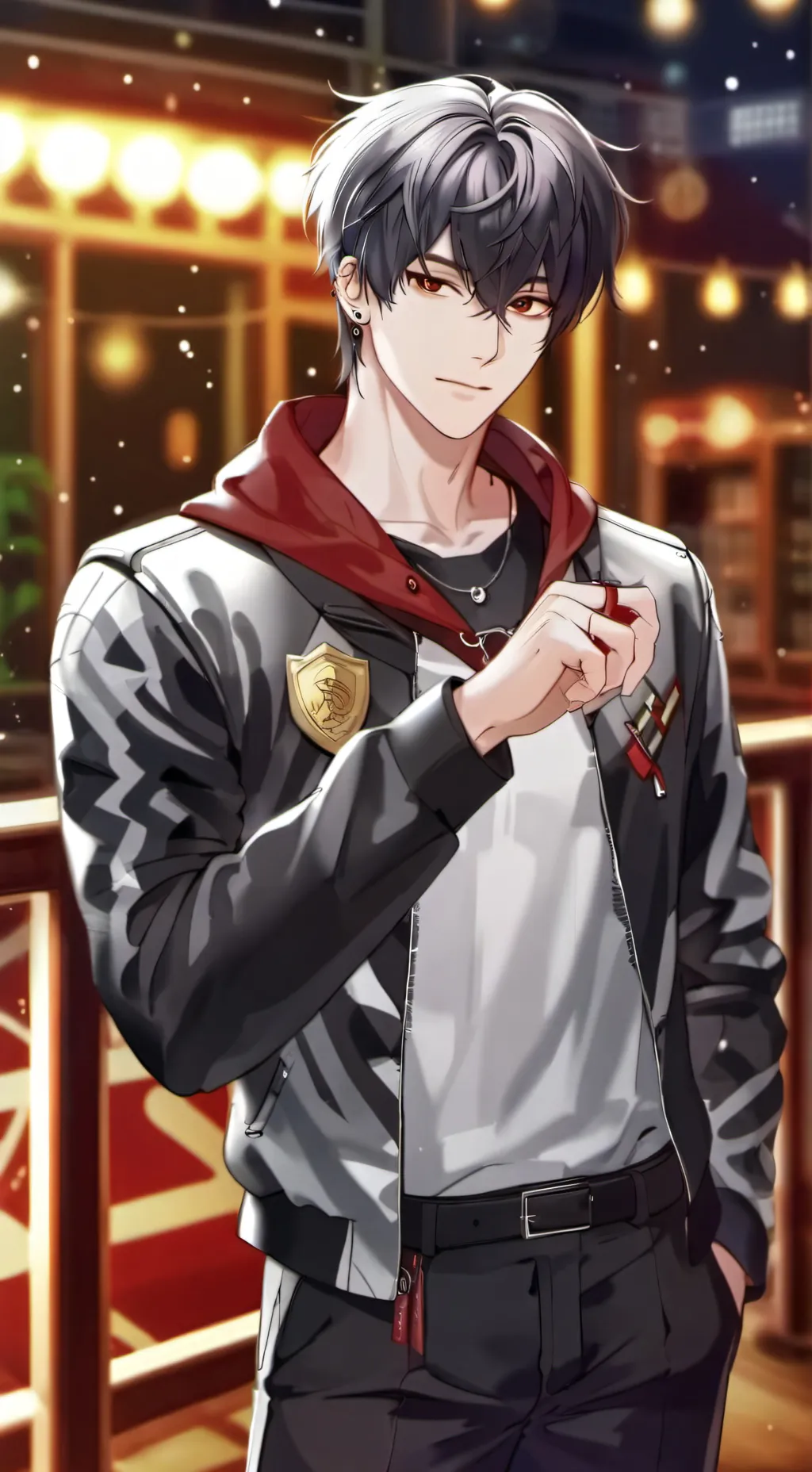 ai character: le nouveau calme background