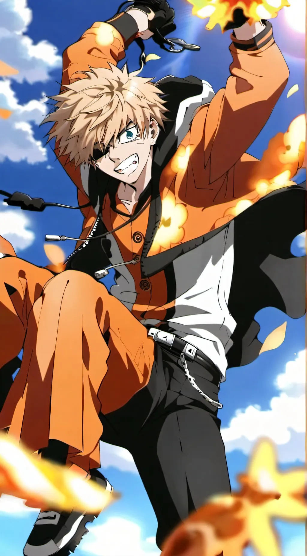 ai character: Bakougo  background